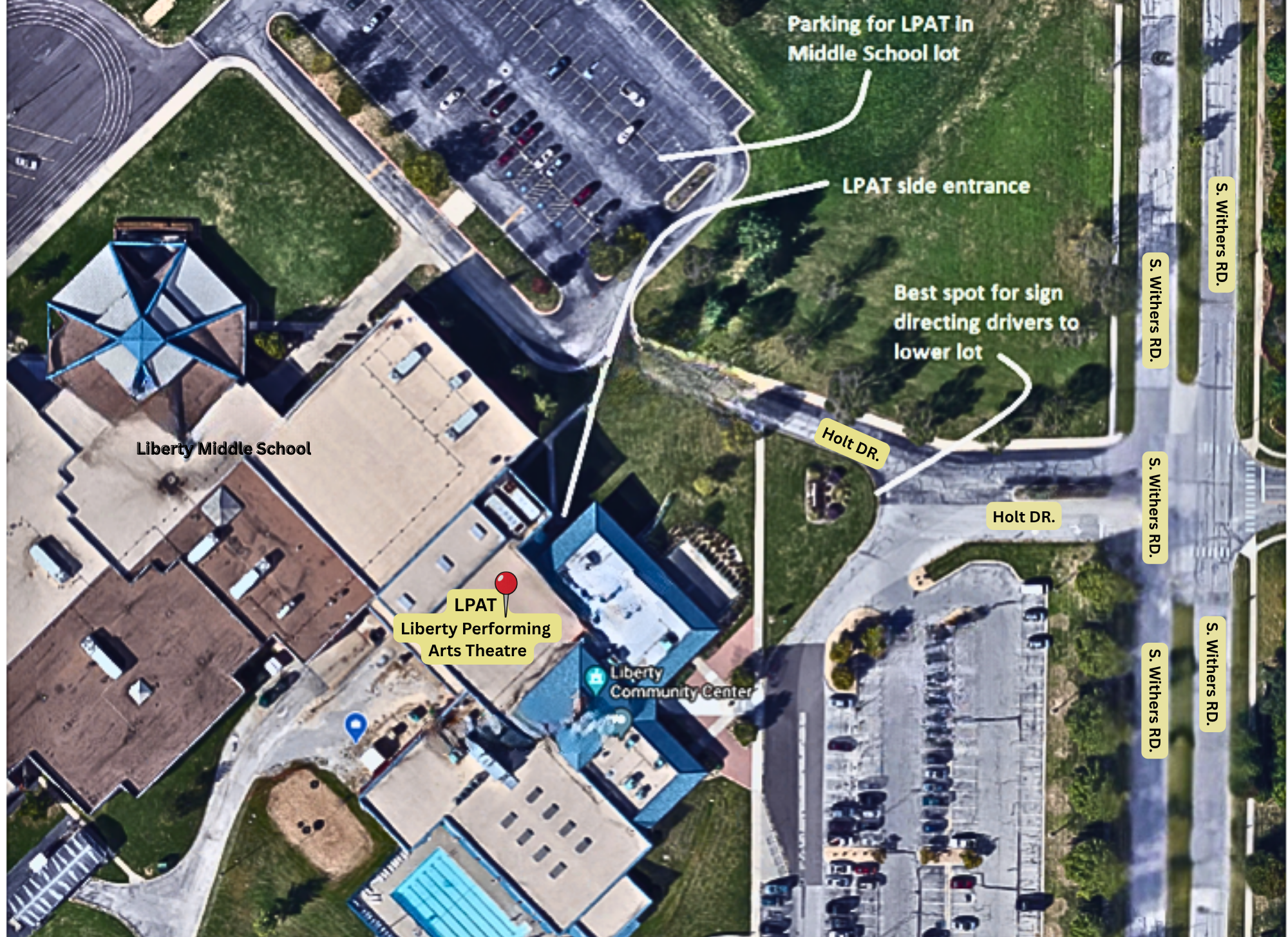 LPAT Entrance Map